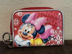 Dinero bordado Minnie Mouse-Moneda-IDENTIFICACIÓN-Tarjeta de crédito-Cartera-Bolsa - Imagen 1 de 9