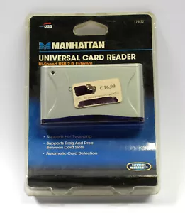 Card Reader Universale MANHATTAN 52-in-1 USB 2.0 Nuovo Sigillato - Foto 1 di 2