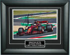 Sebastian Vettel Signed 8X12 inches 2020 Ferrari Tuscan 1000th GP F1 Photo Frame