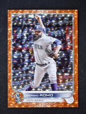 2022 Update Base Orange Foilboard #US322 Sergio Romo /299 - Seattle Mariners