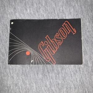 Late-1960s Gibson Guitar Owner’s Manual Vintage Original Black & Orange Manual - Picture 1 of 6