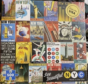 Re-marks "See Beautiful NYC" 500-teiliges Puzzle.  Nagelneu Versiegelt - Bild 1 von 2