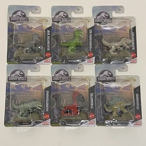 NEW Jurassic World Micro Collection Mixed Lot of SIX Mini Dinosaur Toys Sealed! - Picture 1 of 10