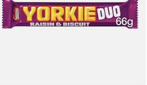 Yorkie Raisin & Biscuit Duo Chocolate Bar Pack of 24 x 66g - Picture 1 of 1