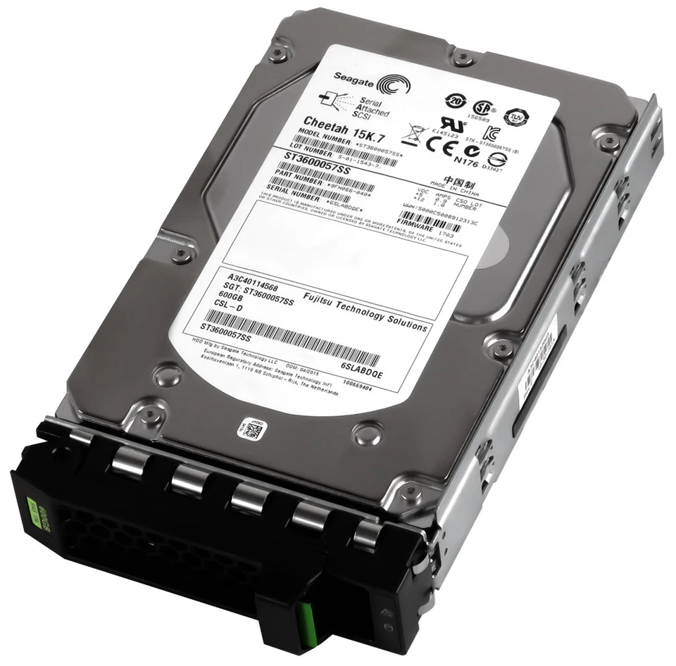 Hard Drive Fujitsu A3C40114568 ST3600057SS 600GB SAS-2 15000RPM 16MB 3.5" Inch - Image 1 of 3