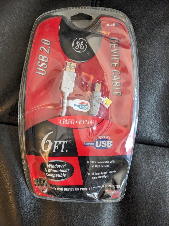 GE 6ft USB 2.0 Device Cable - Image 1 of 1