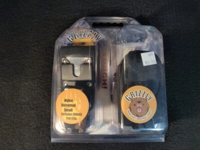 Universal Small Grizzly Nylon Belt Case with extra clip  - Image 1 of 4