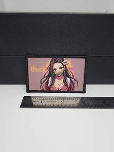 Thick❤  Anime Girl Morale Patch Custom Tactical (Nezuko inspired) - Picture 1 of 2