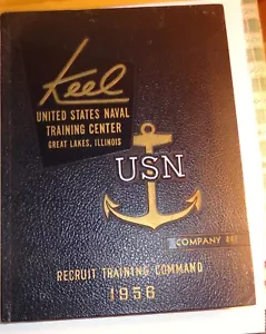 1956 KEEL USN NAVAL TRAINING CENTER Great Lakes Illinois Comp. 282 Bücher JAHRBUCH - Bild 1 von 9