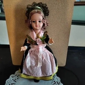 Vintage 12" Gura Doll With Cross Necklace Original Dress Headpiece Slovenia - Picture 1 of 12
