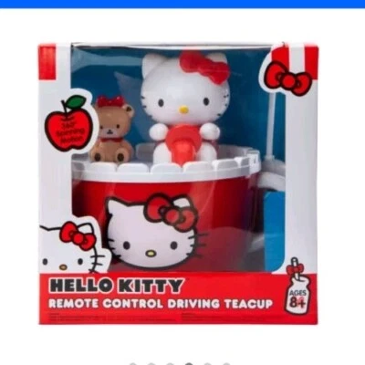 Hello Kitty Remote Control Race Car RC Driving Teacup Toy Collectible New In Box - Image 1 of 4