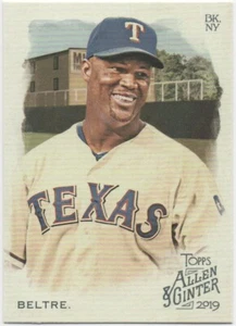 2019 Topps Allen & Ginter Baseball ADRIAN BELTRE Base #89 Rangers - Picture 1 of 2