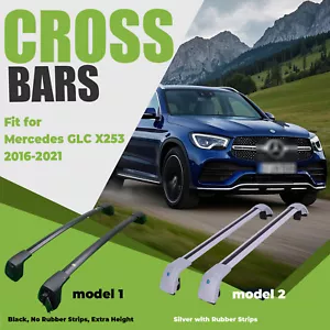 Adjustable Aluminum Cross Bars for GLC X253 16-21 Anti-Theft Roof Rack 2Pcs - Bild 1 von 48