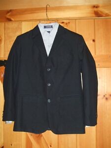 Boys Blazer 12R black DOCKERS Sport Coat 3 Button NWT dressy wedding 12 R poly