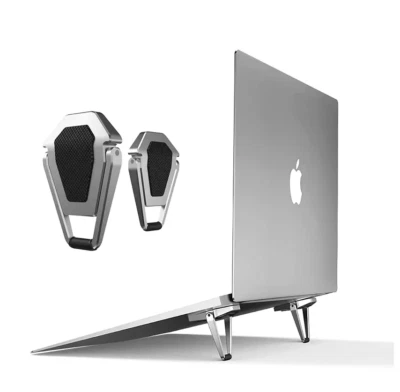 Laptop Tablet Stand Aluminium Compact Foldable Table Top - 2Pack - Image 1 of 4