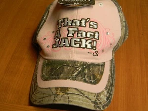 NWT Camouflage & Pink "Thats a Fact Jack!" Hat Adjustable Strap Duck Dynasty Cap - Picture 1 of 4