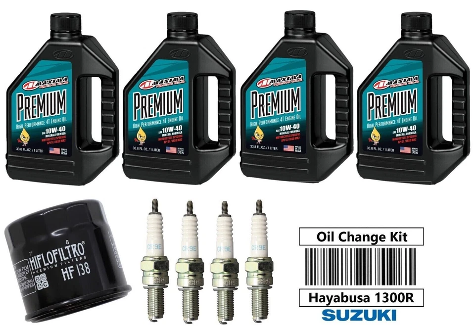 Kit de cambio de aceite premium para Suzuki Hayabusa GSX1300R enchufe filtro de aceite afinación Foto 1 de 1