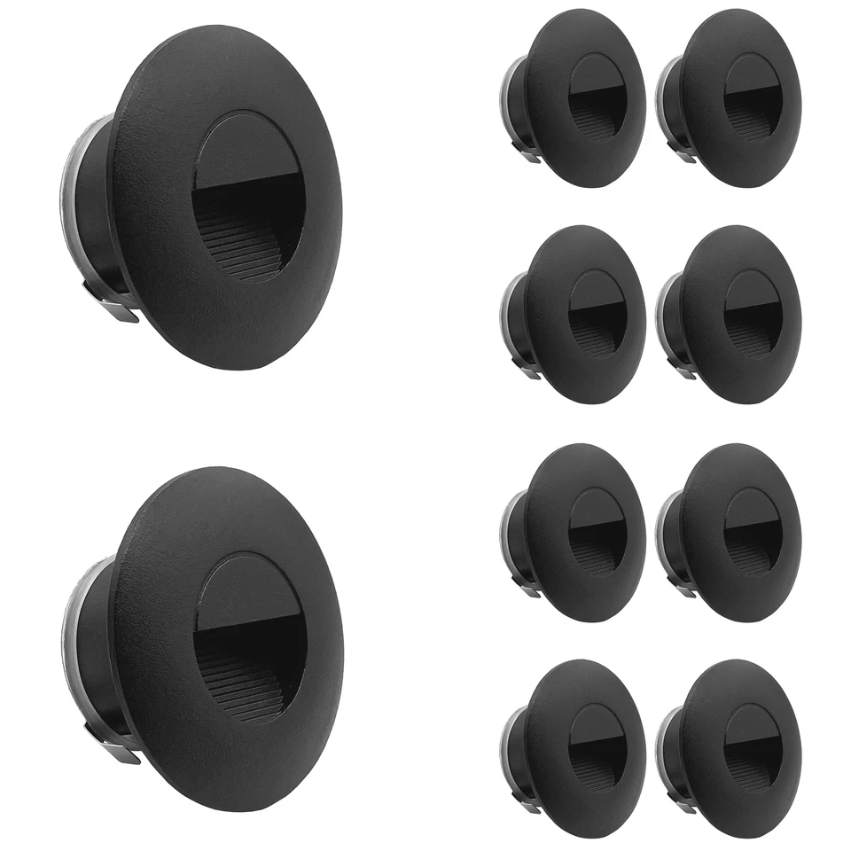 10 x LED Step Light Stair Light Recessed Stair Step IP65 230V Black - Image 1 of 4