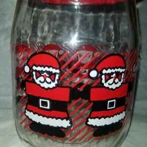 Carlton Glass 1 Liter Santa Jar  - Picture 1 of 4