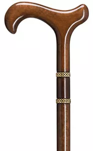 KILLARNEY DERBY HANDLE LADIES WALKING STICK - WALKING CANE - WALNUT - Bild 1 von 1