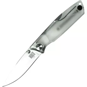 Ontario Wraith Ice Series Folding Knife 2.63" Satin-Stainless Blade Clear Handle - Picture 1 of 1