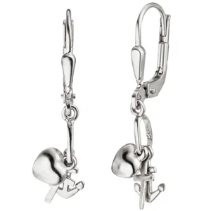 Earrings Earrings Faith Love Hope 925 Silver Earrings for Kids - Picture 1 of 1