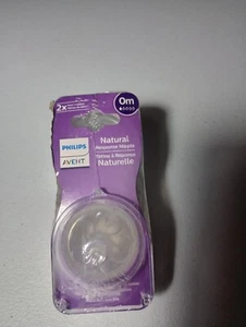 Philips Avent Natural Baby Newborn Flow Bottle Nipples 0m+ 4 Nipples Value Pack - Picture 1 of 3