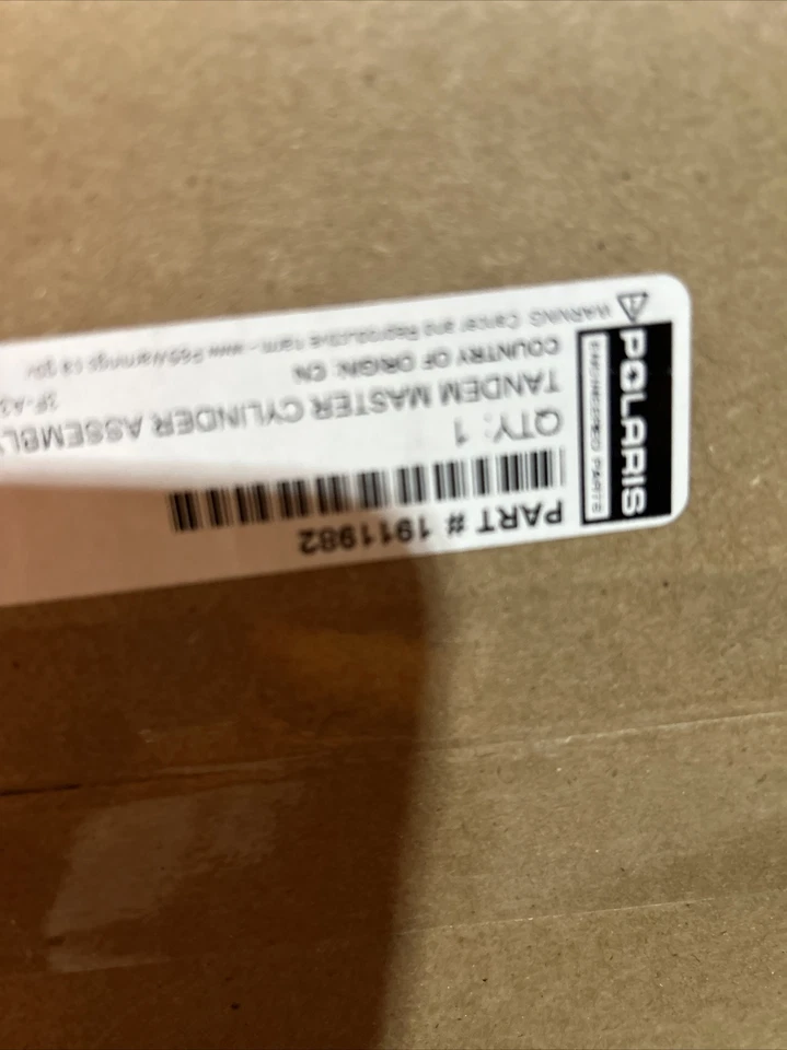 Brand New 2022 POLARIS RZR XP 4 1000 H/L Brake Master Cylinder 1911982 - Image 1 of 1