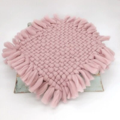 Manta para sesión de fotos recién nacido cesta relleno manta de lana accesorios infantiles EE. UU. Foto 1 de 4