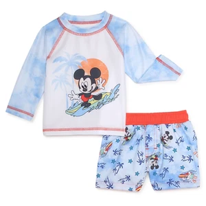Disney ☆ Guardia eruzione cutanea e bauli da nuoto Topolino per bambini ☆ 0/3M-12M - Foto 1 di 3