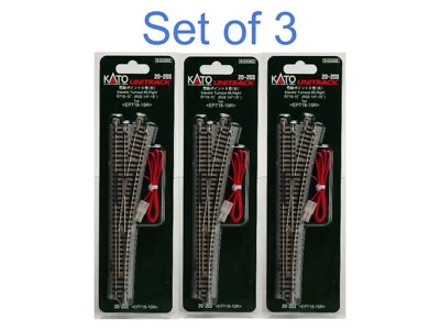 KATO 20-203 N Scale Unitrack  Electric point No. 6 Set of 3 Right Hand - Image 1 of 4