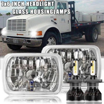 For International Harvester 8100 8200 9200 5x7 7X6 LED Headlight DRL Hi/Lo Beam - Image 1 of 4