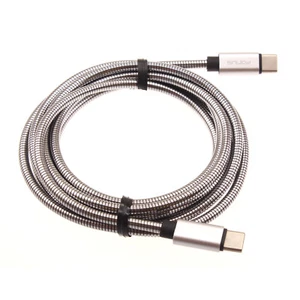 6FT METAL PD CABLE TYPE-C TO USB-C FAST CHARGER POWER CORD for PHONES & TABLETS - Picture 1 of 7