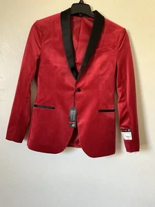 J. Ferrar Men’s Suit Jacket, Evening editionRed 36 Reg. Slim Fit - Picture 1 of 7