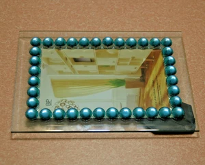 BP Industries Photo Frame 4x6 Blue Stones Portrait or Landscape Free Standing - Picture 1 of 4