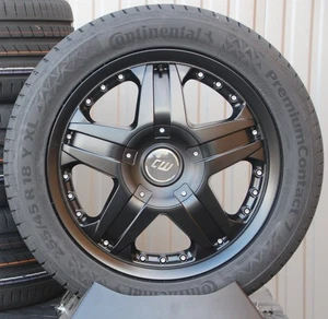 VW Bus T5 T6 T6.1 Bulli Satz Räder Alufelgen Borbet CWB schwarz Sommerreifen NEU - Bild 1 von 2