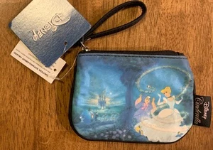 Genuino Disney Princesa Cenicienta Monedero Mini Bolsa Bolso Cremallera Cierre Correa Nuevo con Etiquetas - Imagen 1 de 6