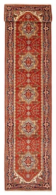 Vintage Hand-knotted Runner Rug 2'7" x 19'8" Traditional Oriental Wool Carpet - Image 1 of 4