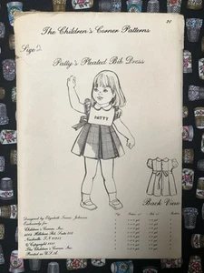 *OOP/VTG* The Children's Corner Patterns “Patty’s Pleated Dress” Size 2 C/C - Picture 1 of 3