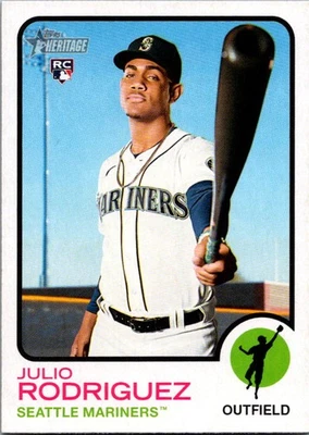 2022 Topps Heritage #700 Julio Rodriguez - Image 1 of 2