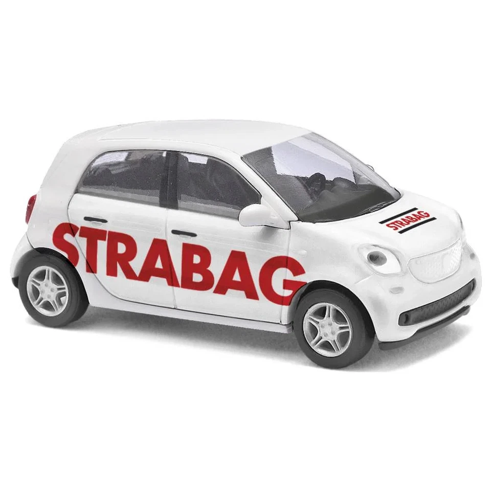 Busch 49562 H0 Modèle réduit de voiture particulière Smart Forfour 14, Strabag - Photo 1/1