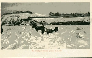 Quebec - Quebec City - Ice Bridge between Quebec & Levis - Bild 1 von 2