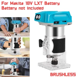Akku Brushless Elektro Hand Trimmer Oberfräse Laminat für Makita 18V Akku - Bild 1 von 13
