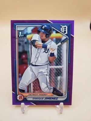 2024 Bowman - Prospects Enrique Jimenez #BP-31 Purple Border /250 (RC) - Image 1 of 3