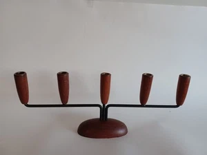 Vintage Mid Century Dänische Design Kerzenhalter Lüthje Teak - Bild 1 von 17