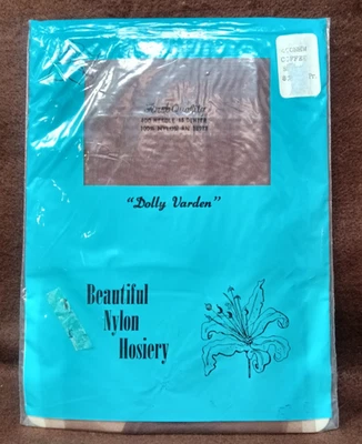 1 Par Medias Medias De Colección Dolly Varden Café Marrón Nylon Talla 9 NUEVAS Foto 1 de 3