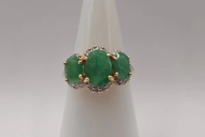 Emerald & Diamond Rose Gold Ring, Certified – 72HR SALE – 10% OFF Now! - Picture 1 of 21