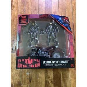 DC Comics The Batman Selina Kyle Chase and Batman Spin Master Figures Set - Picture 1 of 2