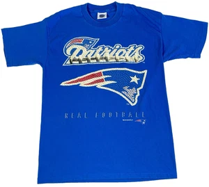 Camisa De Colección New England Patriots College Concepts Adulto L Azul Puntada Única - Imagen 1 de 6