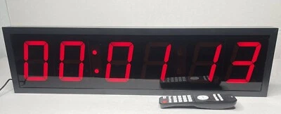 Large 4” Digits LED Count Down/Up Clock XL46R New In The Box 6x26” - Image 1 of 4